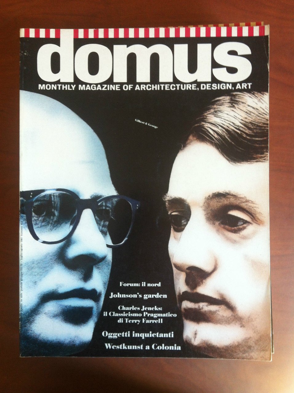 Domus N^ 619 Luglio/Agosto 1981 Cover Gilbert &amp; George - …