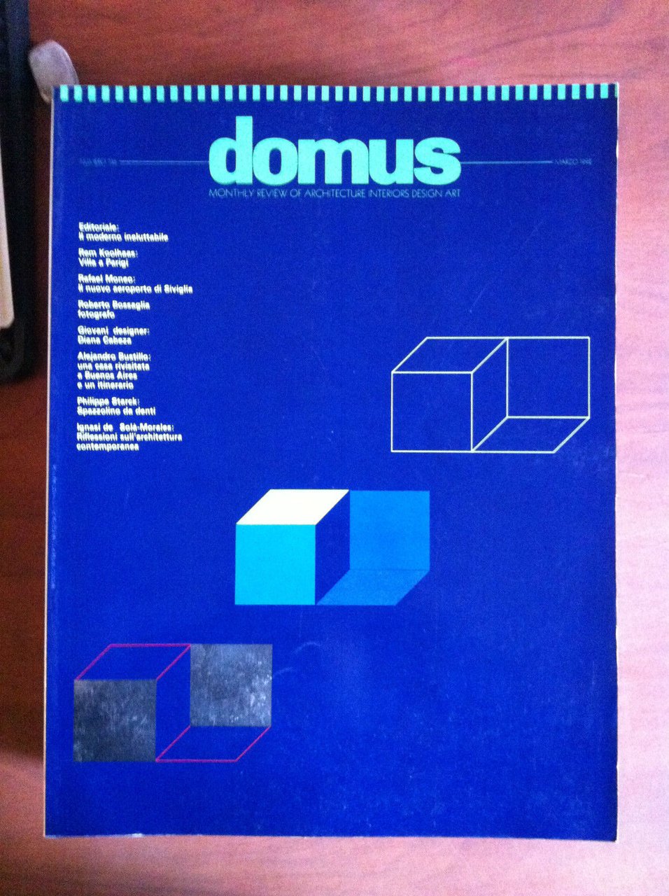 Domus n^ 736 Marzo 1992 Fondata Gio Ponti 1928 Cover: …