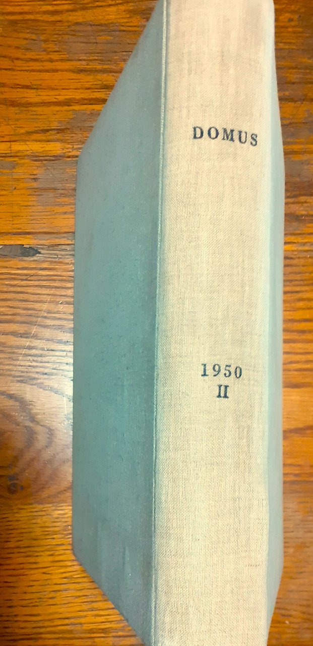 DOMUS rivista di Architettura e design secondo semestre 1950 rilegato | Immagine principale