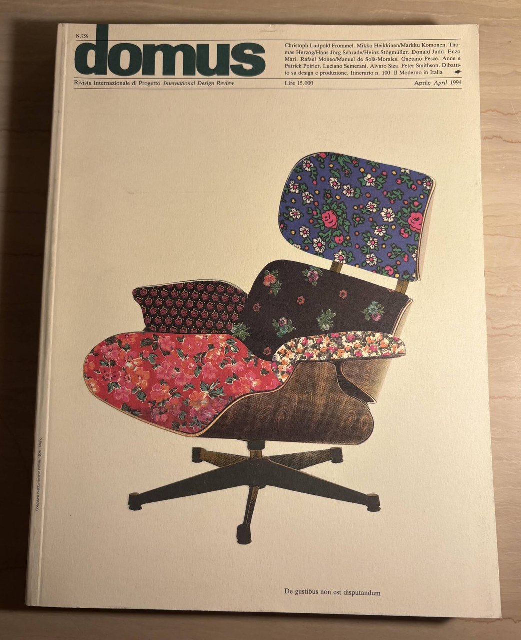 domus. Rivista Internazionale di Progetto International Design Review numero 759 … | Immagine principale