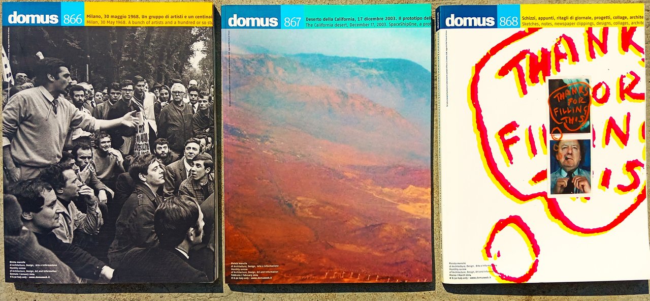 Domus tre numeri 866/867/868 gennaio febbraio marzo 2004