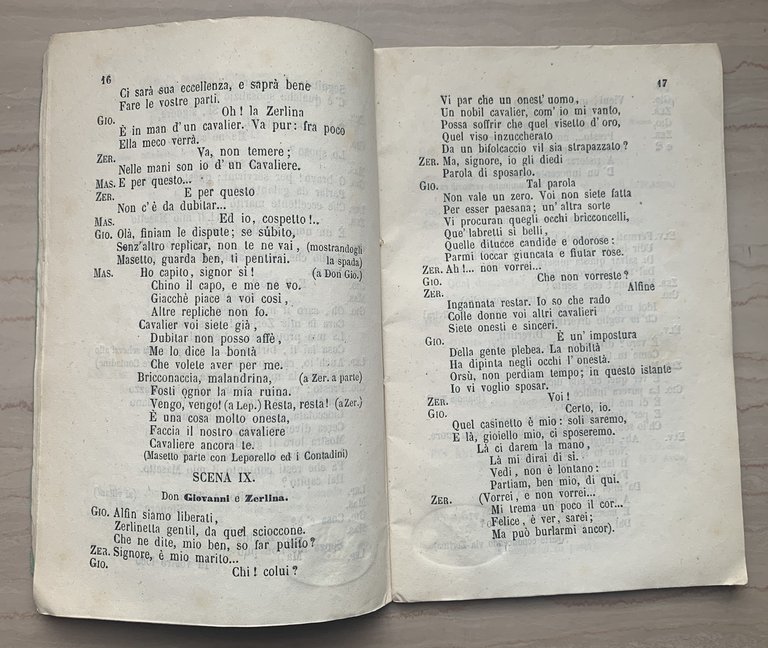 Don Giovanni ossia Il dissoluto punito. Melodramma giocoso in due …