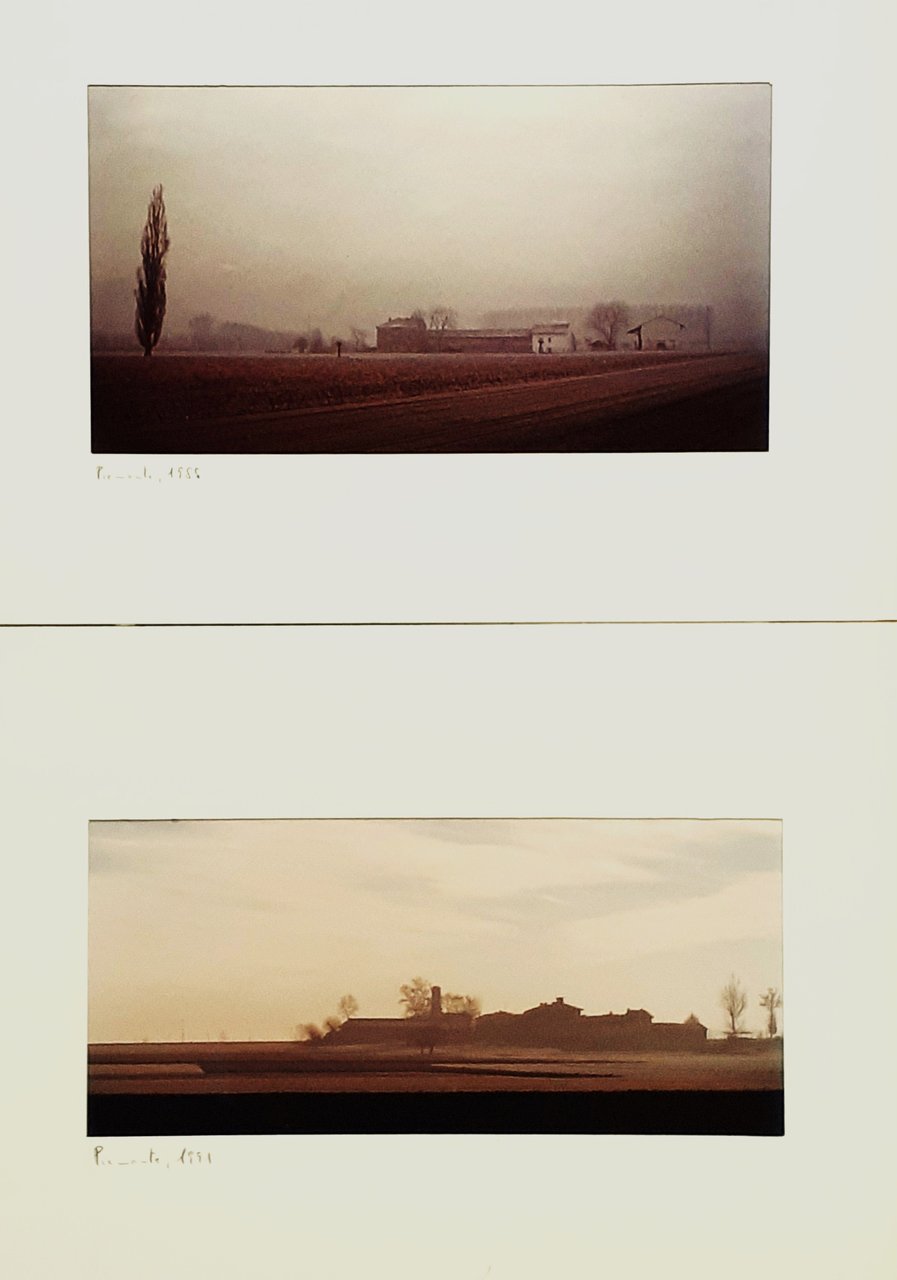 Due fotografie Cibachrome sotto pass "Piemonte 1988 e 1991