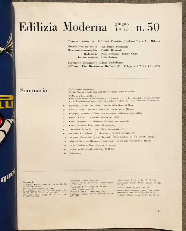 Edilizia Moderna giugno 1953 n^ 50 | Immagine Gallery 2