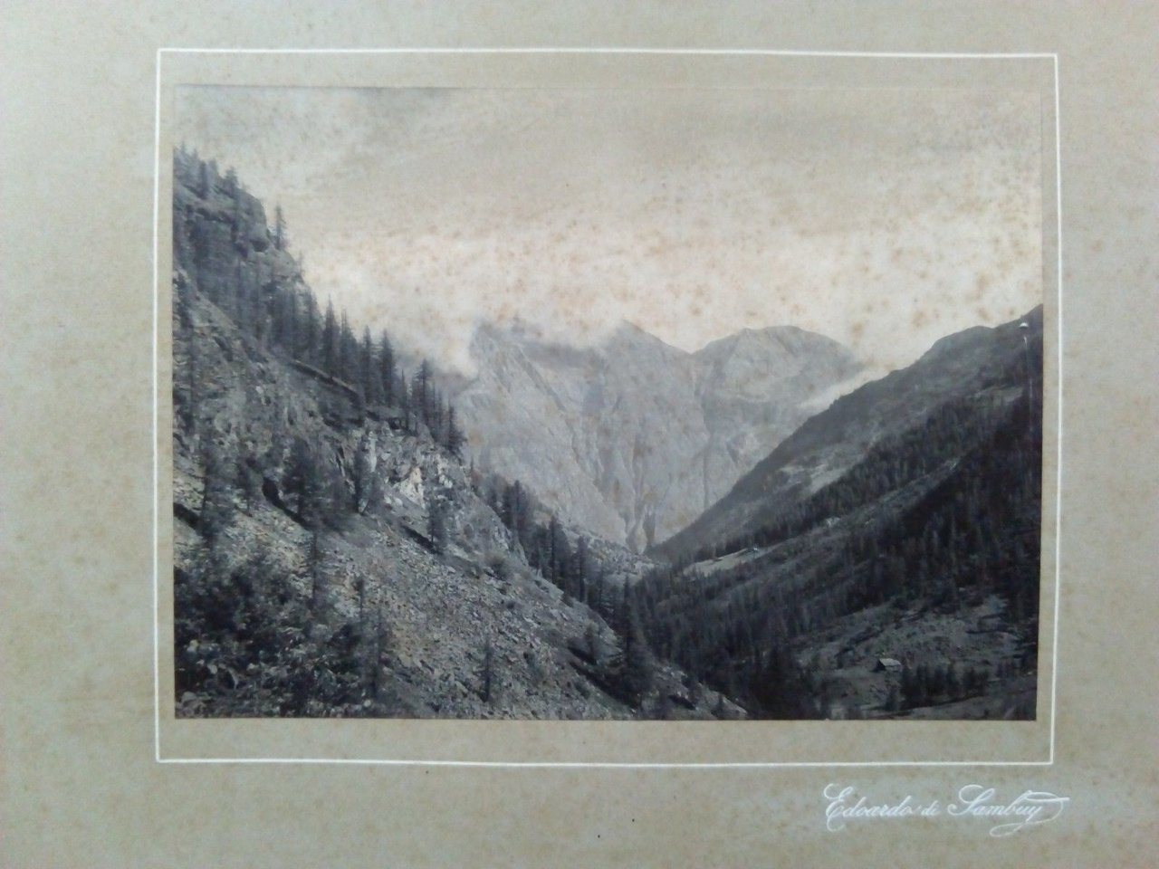 Edoardo di Sambuy foto originale Valle Vogna inizi '900