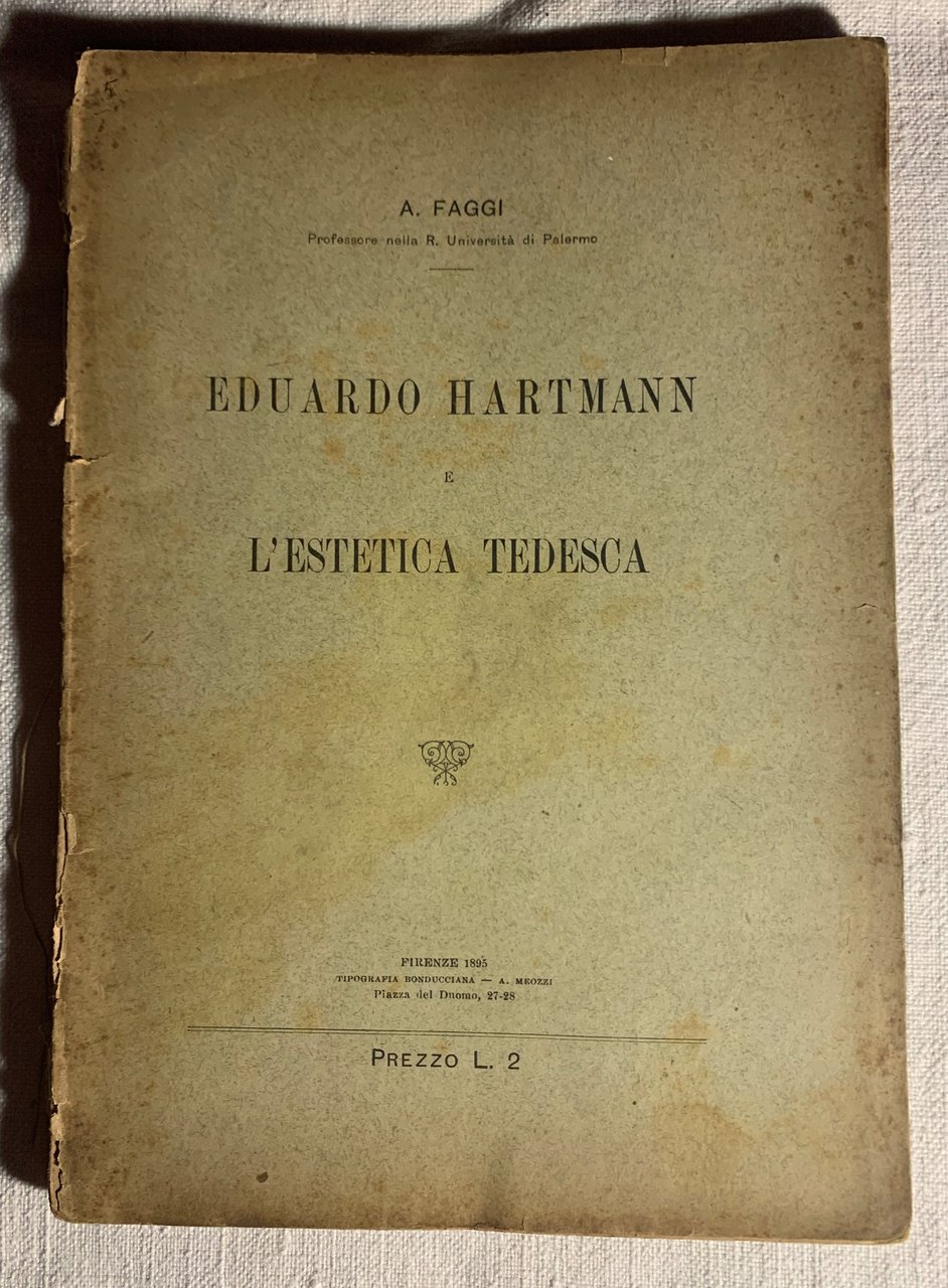 Eduardo Hartmann e l'Estetica tedesca
