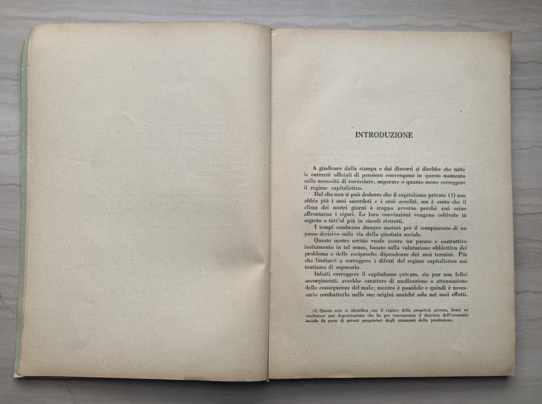 Elementi per un Piano Organico di Economia Sociale