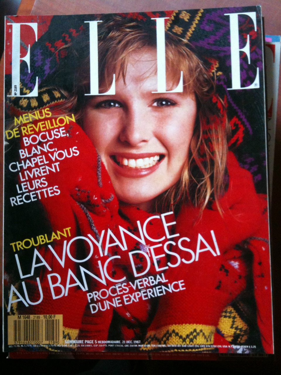 ELLE n^ 2189 December 1987