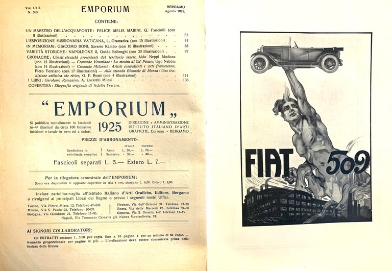 Emporium (Vol. LXII - N. 368 - Agosto 1925) | Immagine Gallery 2