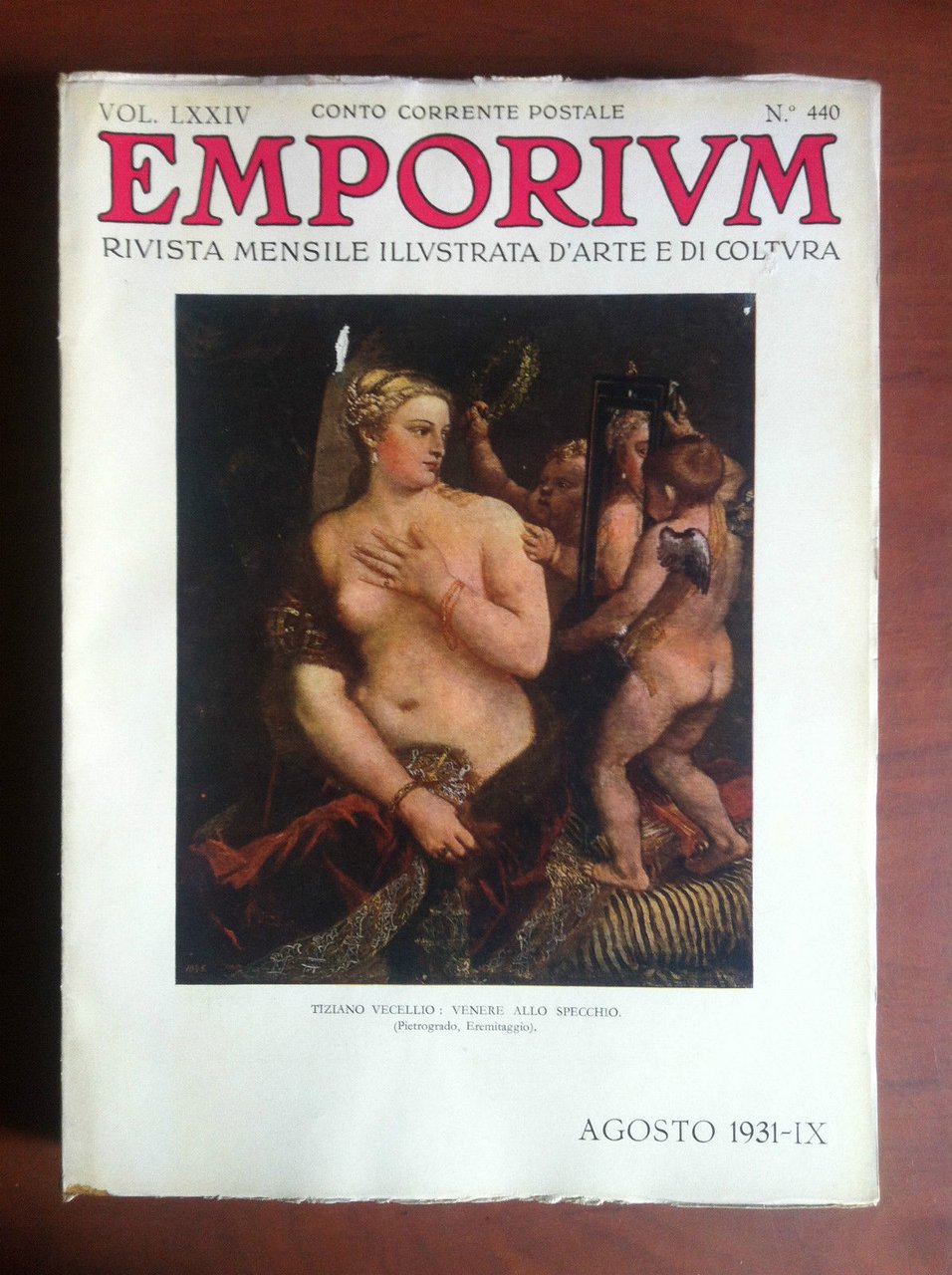 Emporium Vol LXXIV n^ 440 Agosto 1931 - E15321