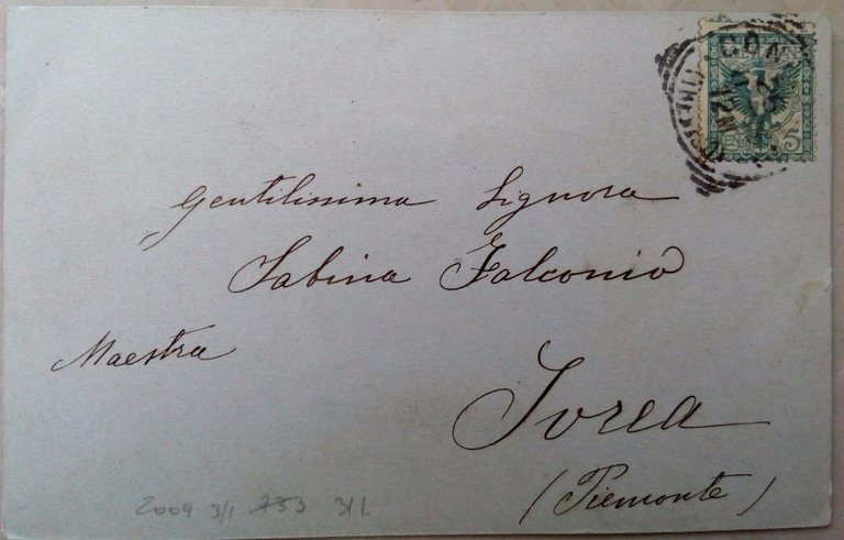 Erinnofilo Fucilieri di Verona Comando 1903-04 viaggiata