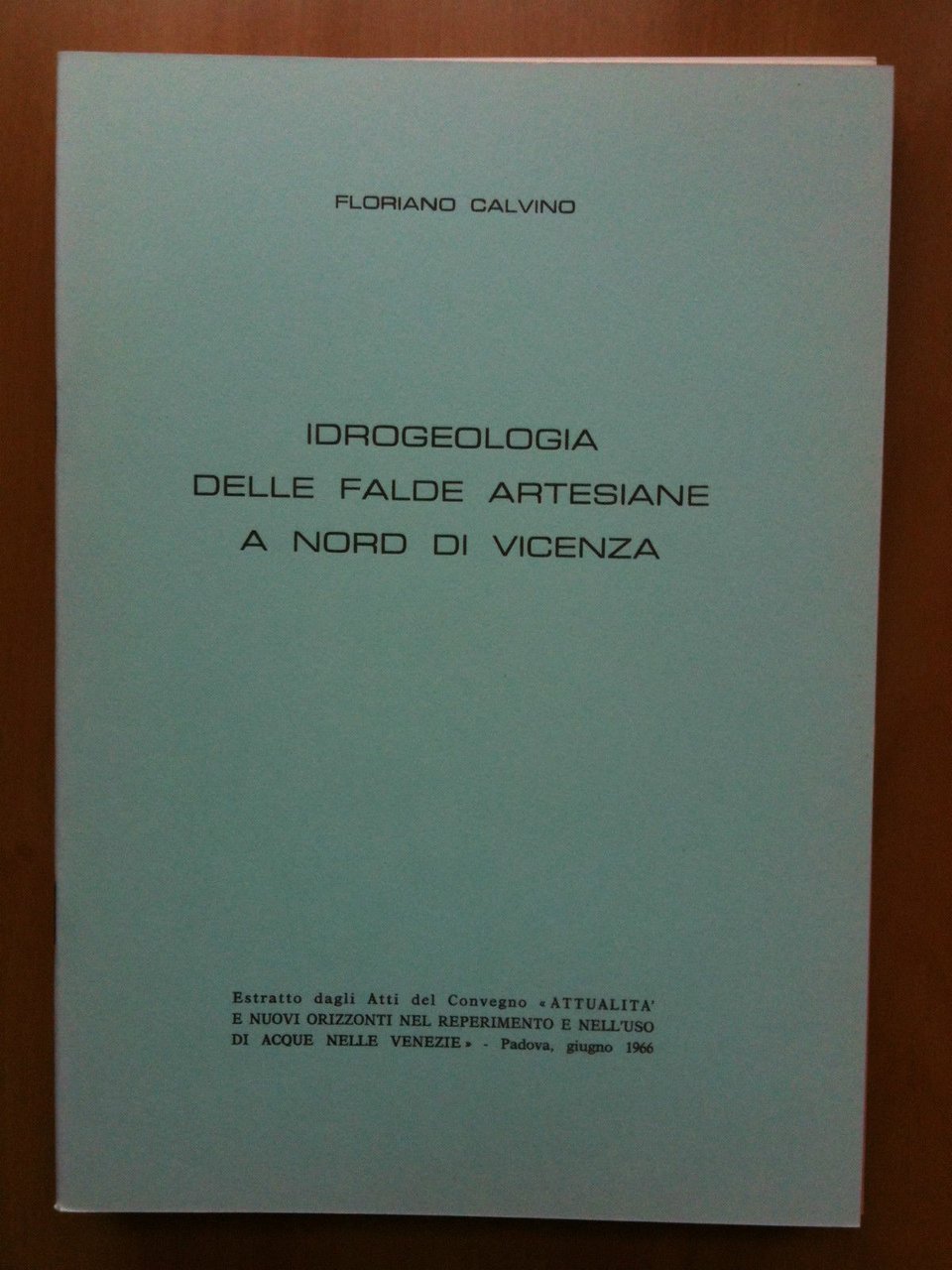 Estratto Atti Convegno Idrogeologia delle falde artesiane a nord di …