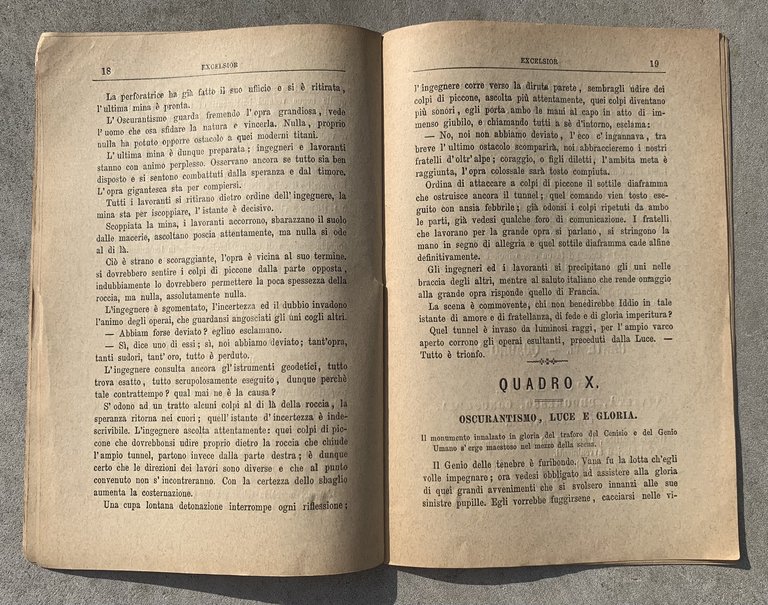 Excelsior. Azione coreografica, storica, allegorica, fantastica in 6 parti e …