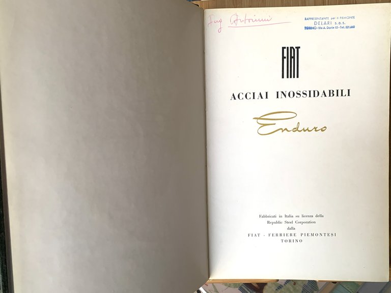 Fiat acciai inossidabili Enduro. Fabbricati in Italia su licenza della …