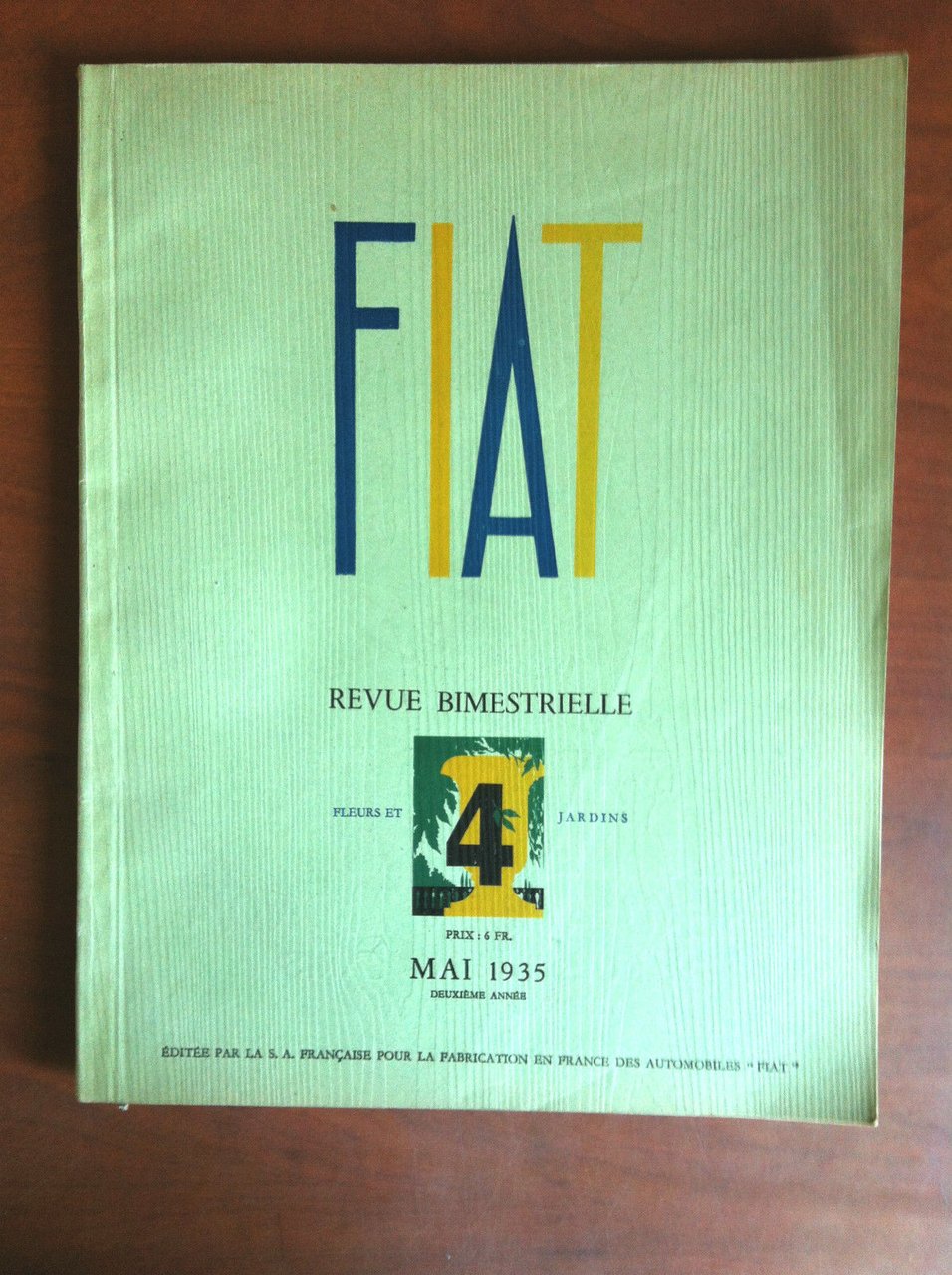 FIAT L'Art des Jardins francais 2^ année n^ 4 Mai … | Immagine principale