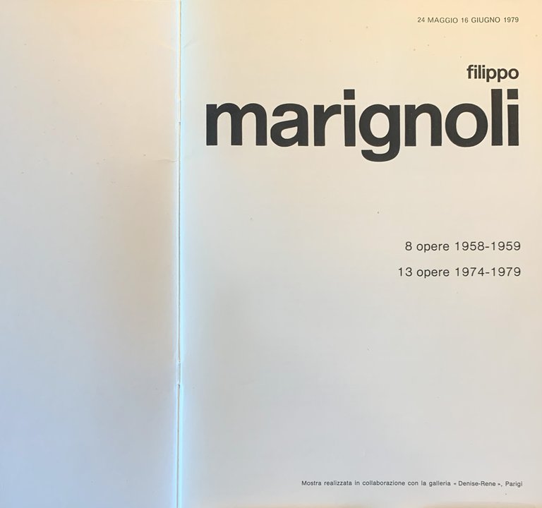 Filippo Marignoli. 8 opere 1958-1959 - 13 opere 1974-1979 | Immagine Gallery 2