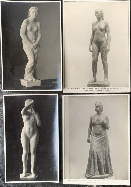 Filippo Tallone 4 fotografie delle sue sculture anni '30 ar27