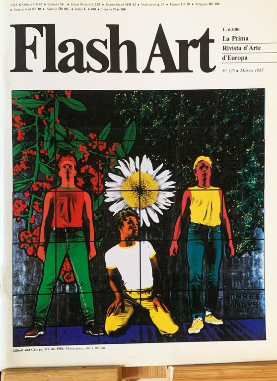 Flash Art n^ 125 marzo1985 copertina Gilbert and George