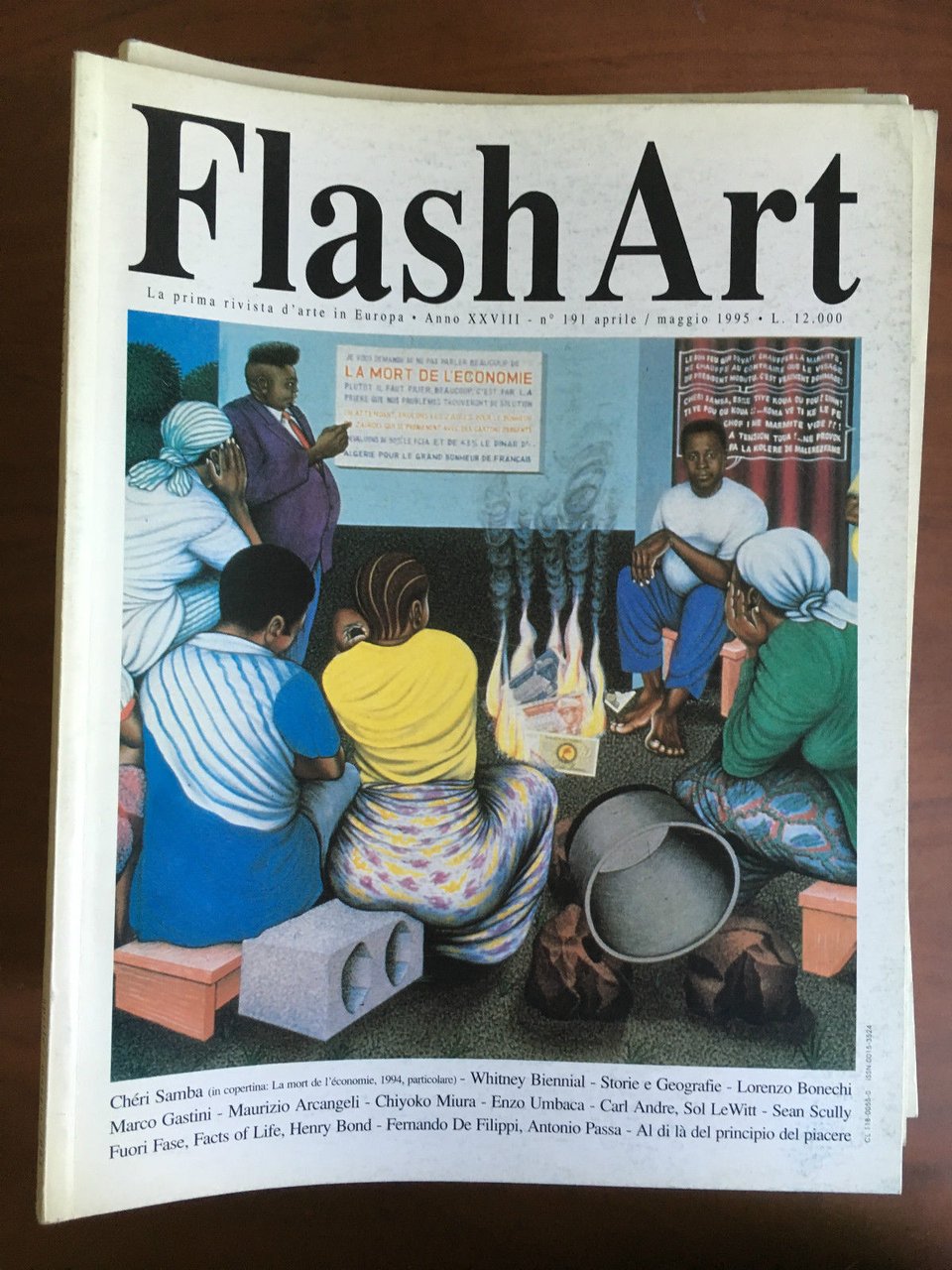 Flash Art n^ 191 Aprile/Maggio 1995 Cover: Chéri Samba - …