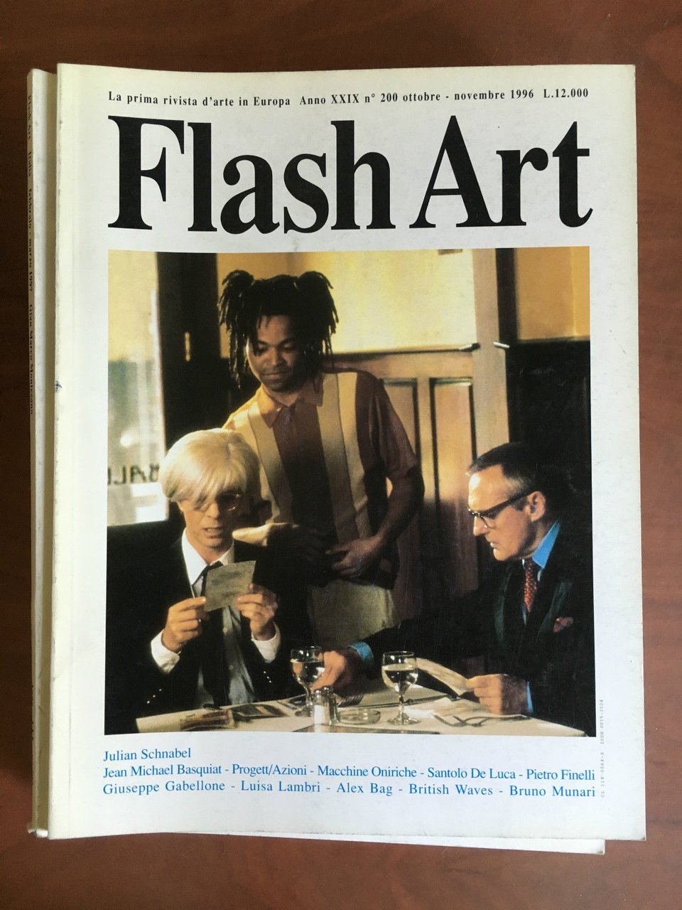 Flash Art n^ 200 Ottobre/Novembre 1996 Cover: Schnabel Basquiat - …