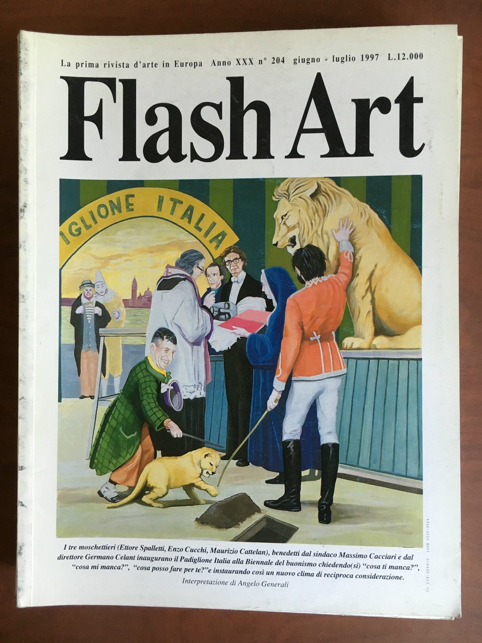 Flash Art n^ 204 Giugno/Luglio 1997 Cover: Angelo Generali - …