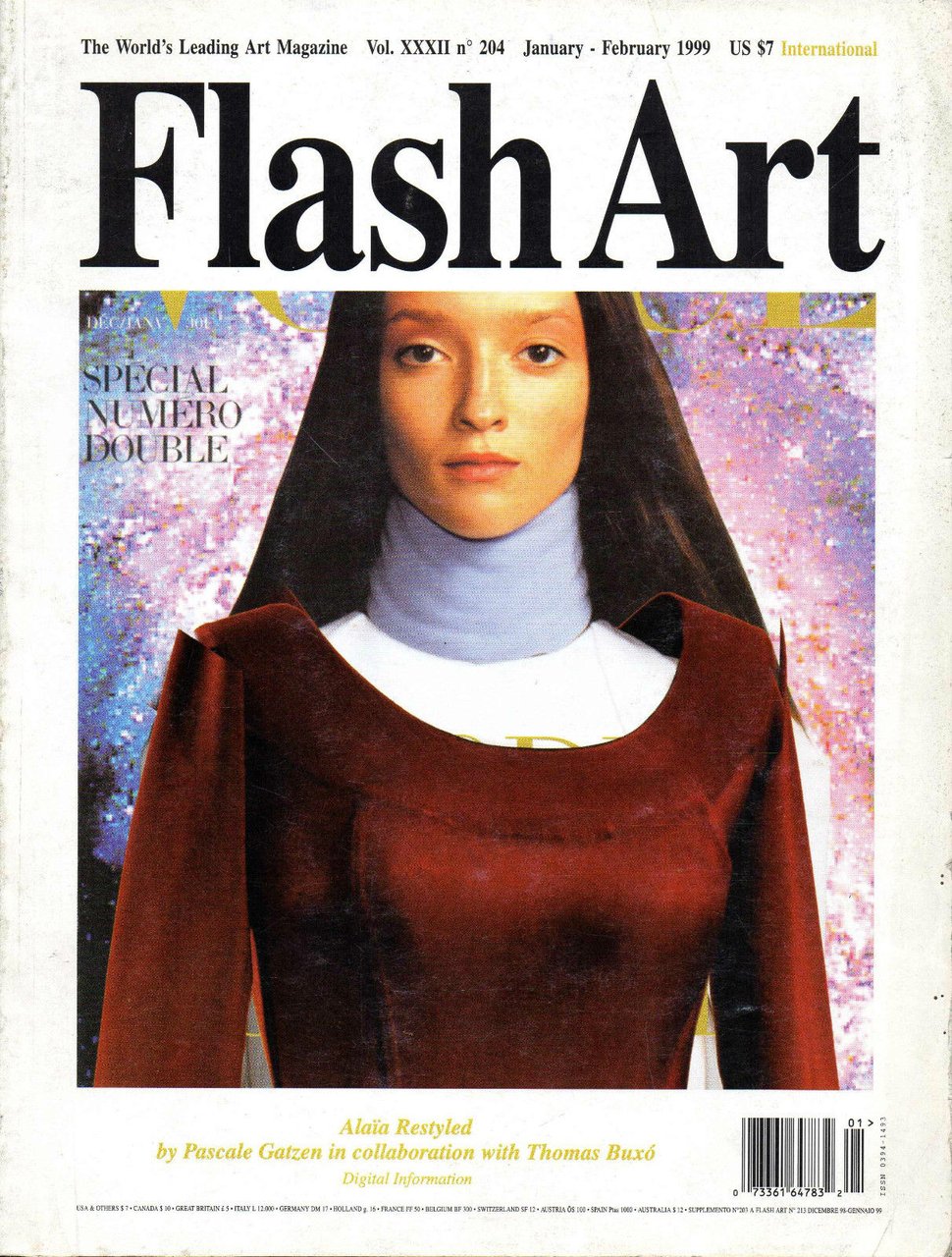 Flash Art n^204 international gennaio-febbraio 1999 cover story