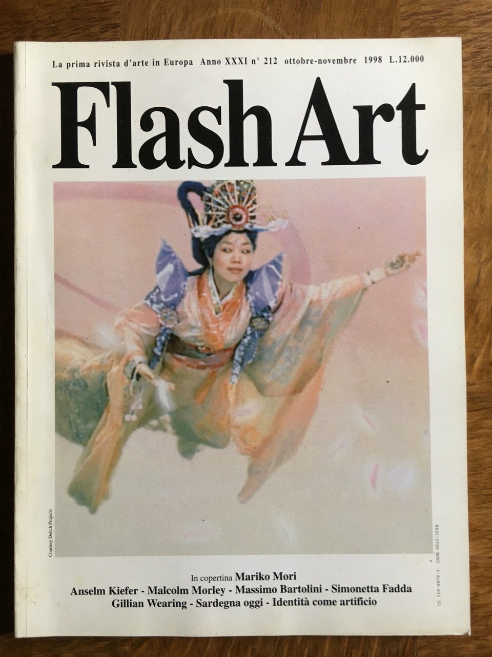 Flash Art n^ 212 Ottobre/Novembre 1998 Cover Mariko Mori - …