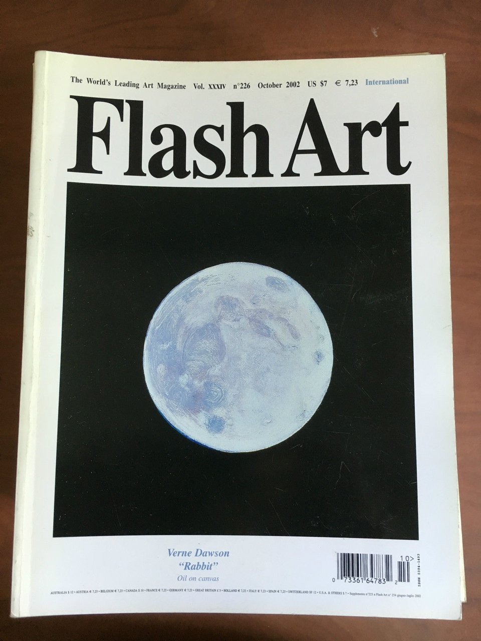 Flash Art n^ 226 October 2002 Cover Verne Dawson - …
