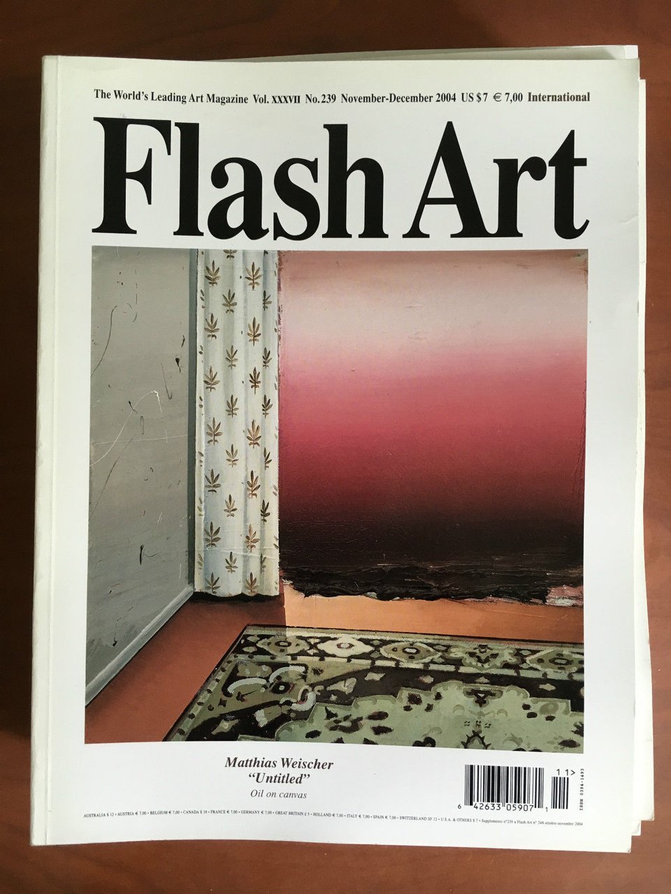 Flash Art n^ 239 November/December 2004 Cover Matthias Weischer - …