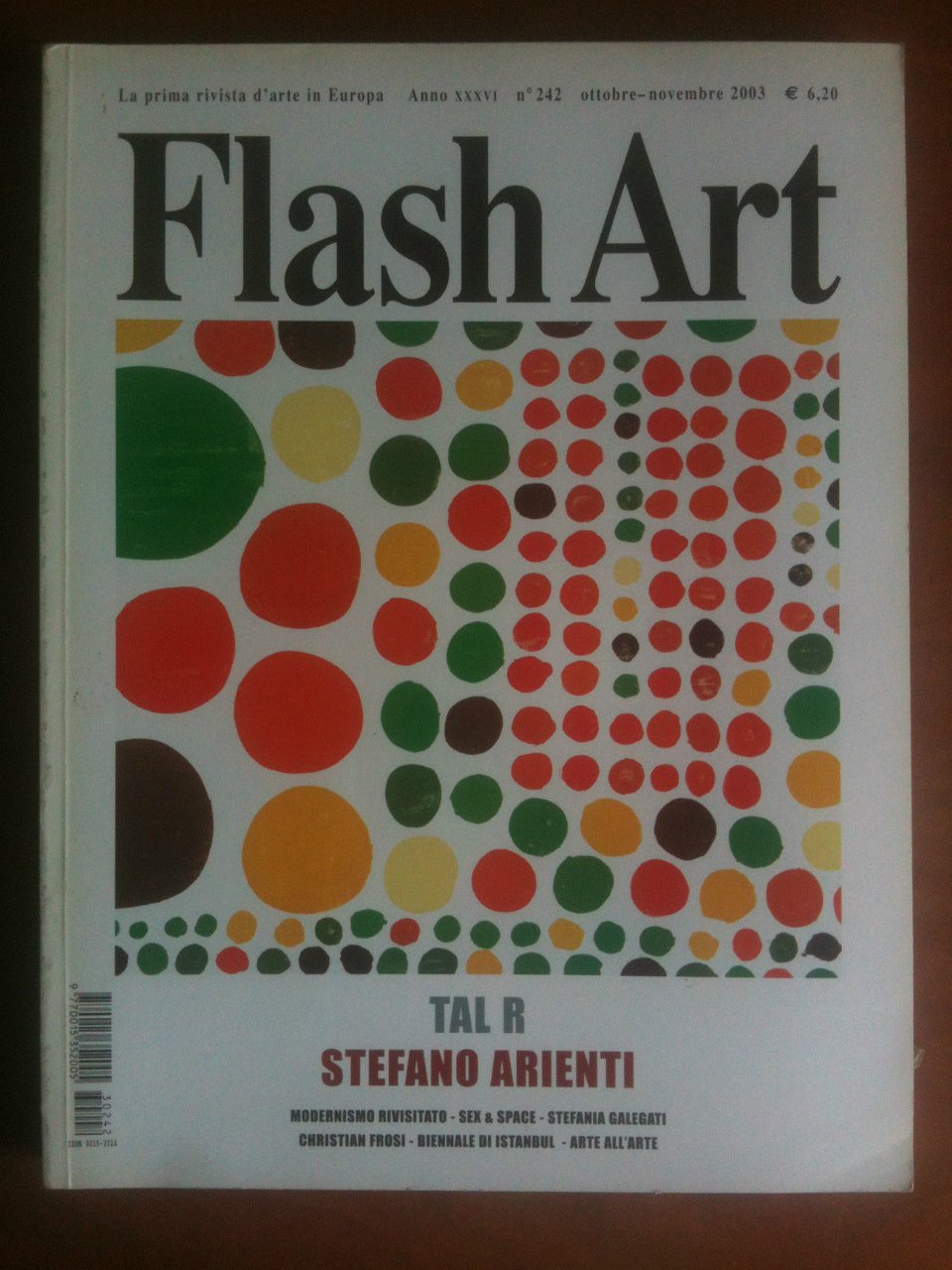 Flash Art n^ 242 Ottobre/Novembre 2003 Cover Tal R