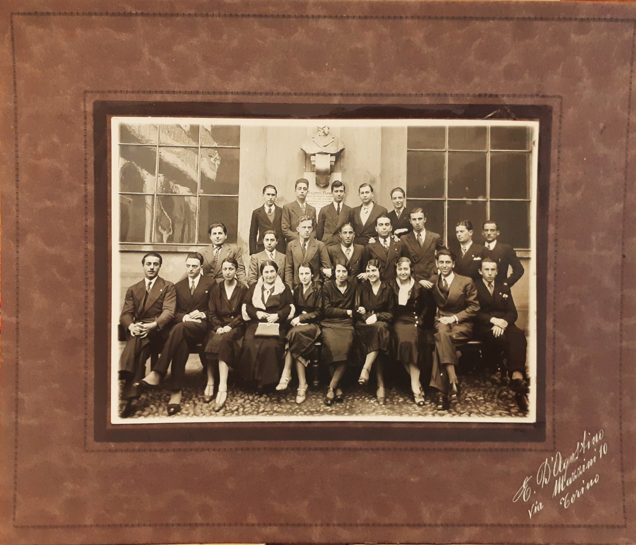 Foto di gruppo 4^ B Istituto Sommeiller Torino 1931