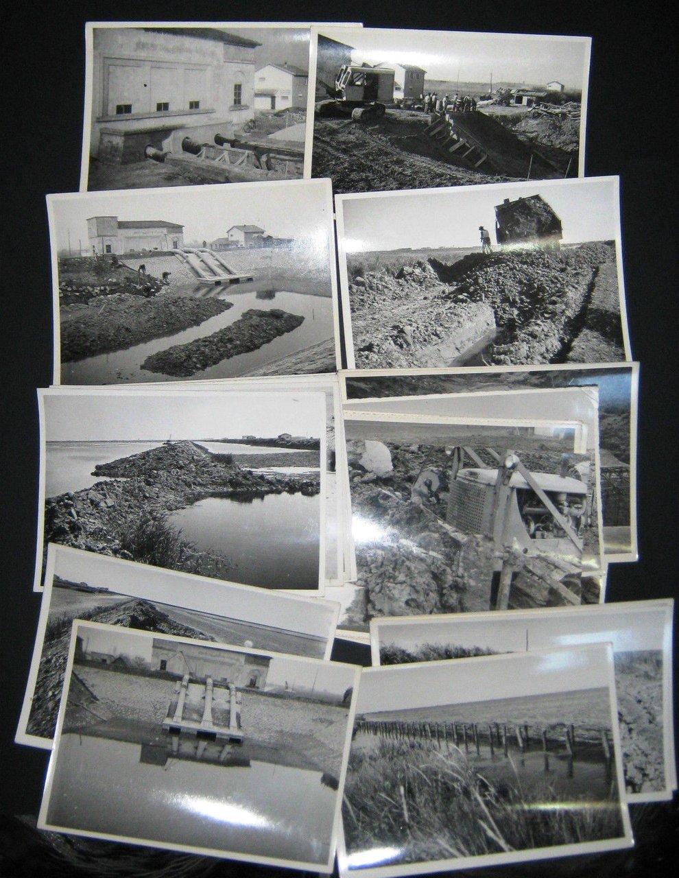 Foto ripristino Bacino e idrovore Porto Tolle anni '60