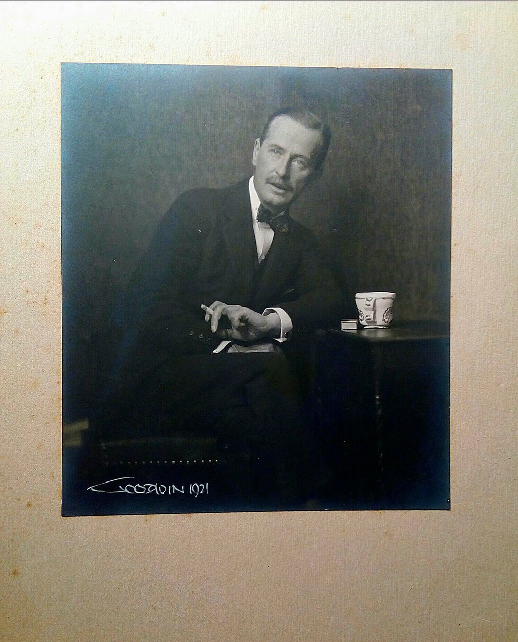 Fotografia originale- Ritratto di Giuseppe Colli dei Marchesi di Felizzano …