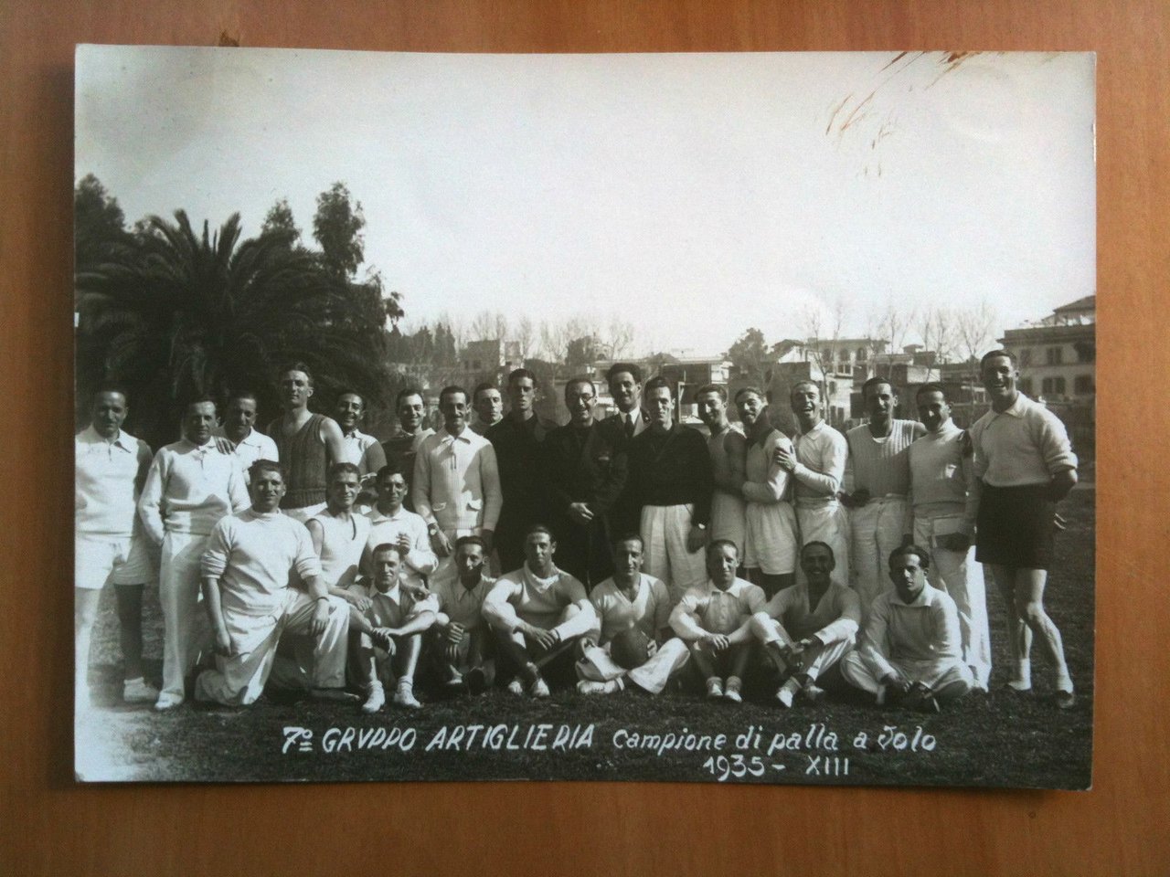 Fotografia originale 1^ Gruppo Artiglieria Campione di Palla a Volo …