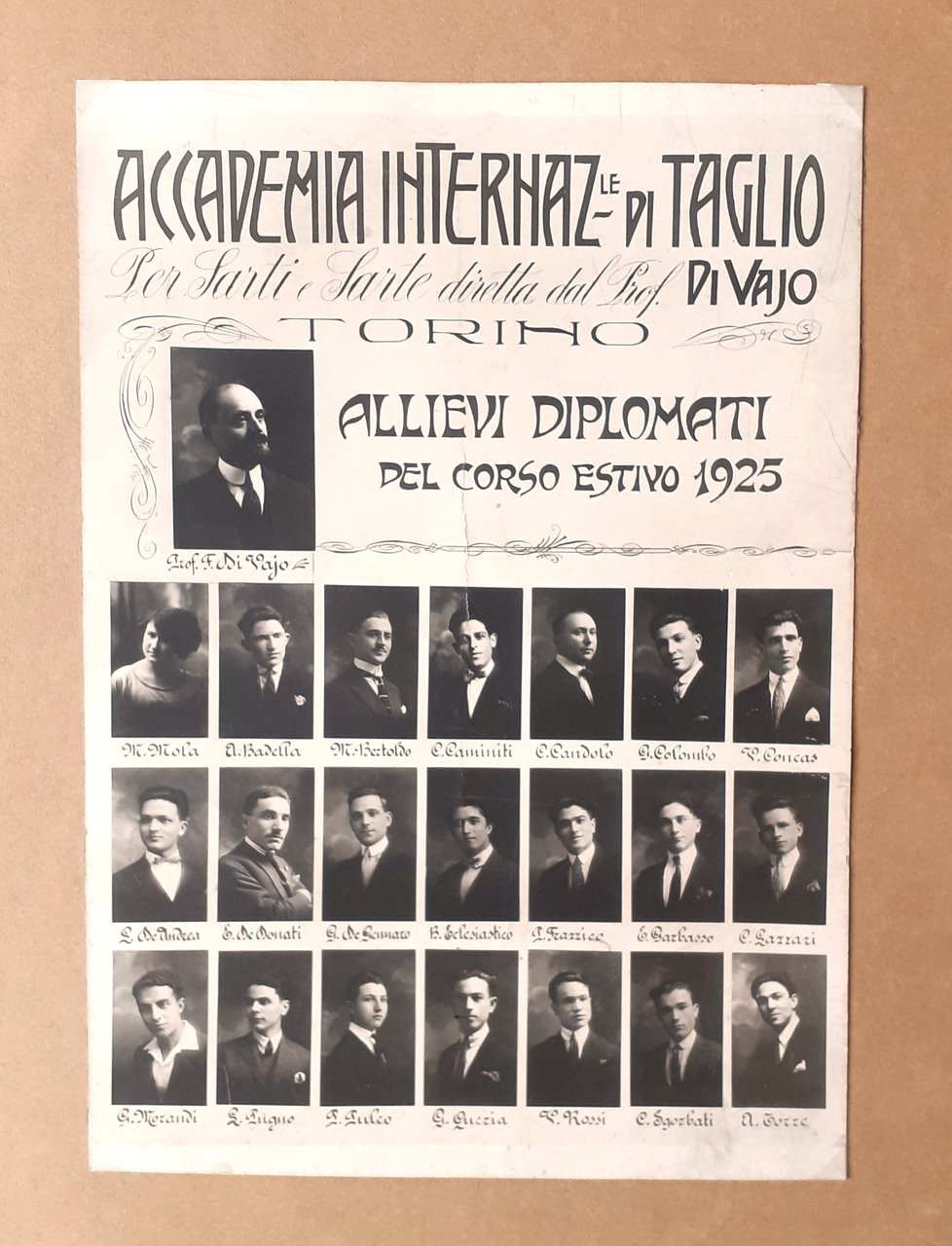 Fotografia originale Accademia Nazionale di Taglio per Sarti e Sarte …