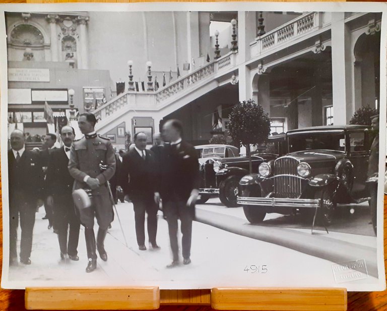 Fotografia originale anni '30 Expo. Automobili Torino Principe Umberto di …