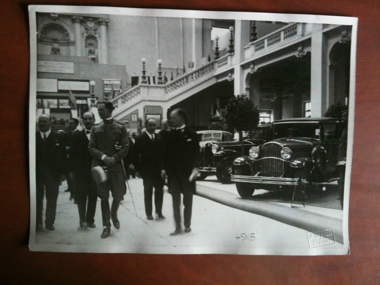 Fotografia originale anni '30 Expo. Automobili Torino Principe Umberto di …