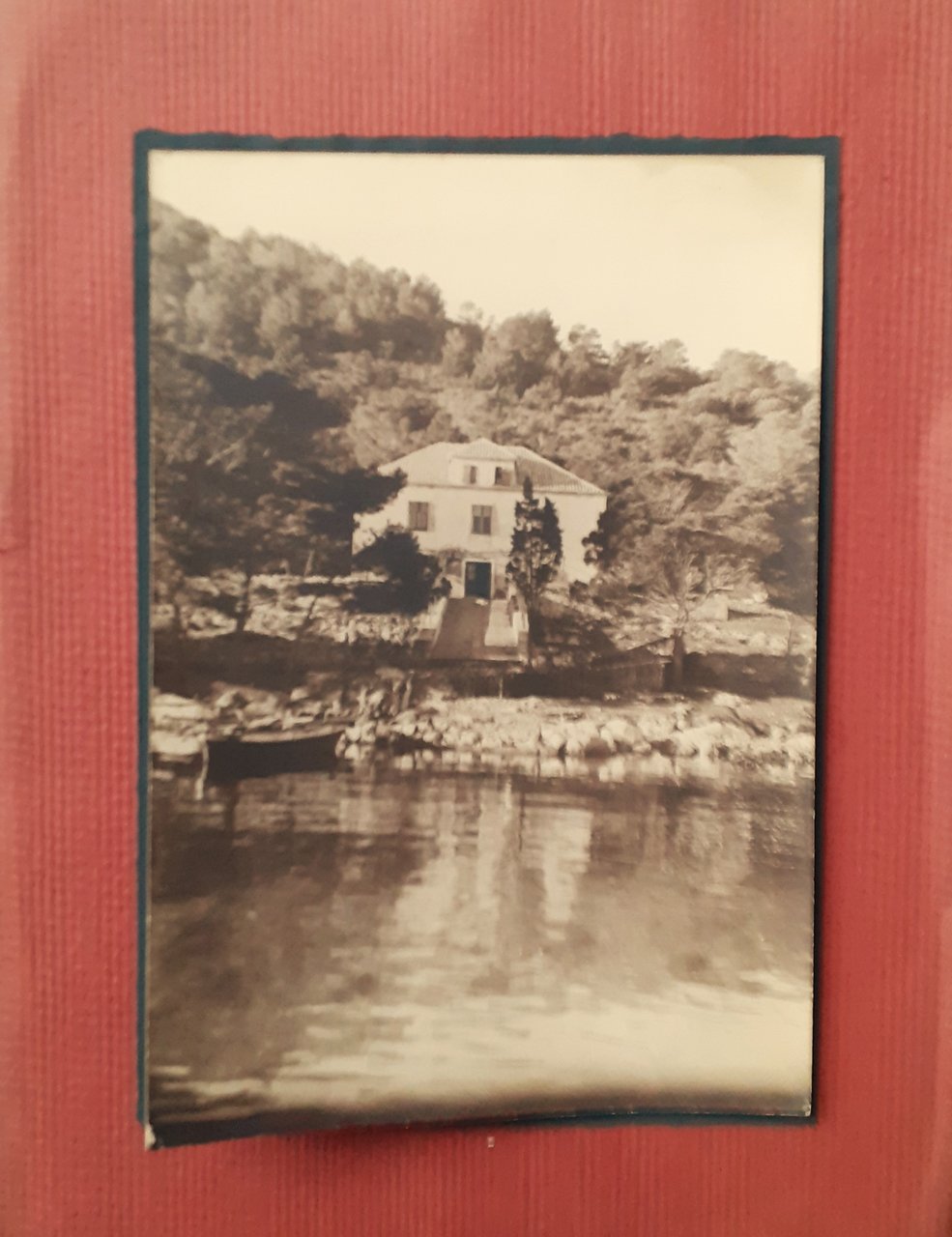 Fotografia originale anni '30 Lagosta Porto Lago