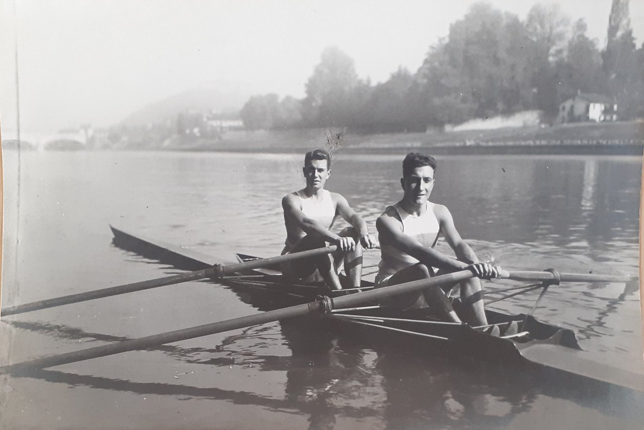 Fotografia originale Canottieri Cerea Torino 1923