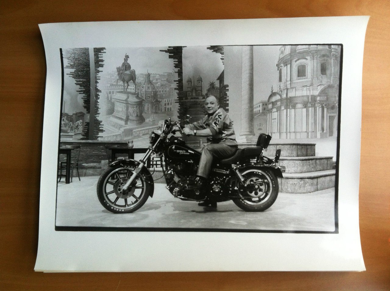 Fotografia originale Claudio Villa su Harley Davidson anni '80 - …