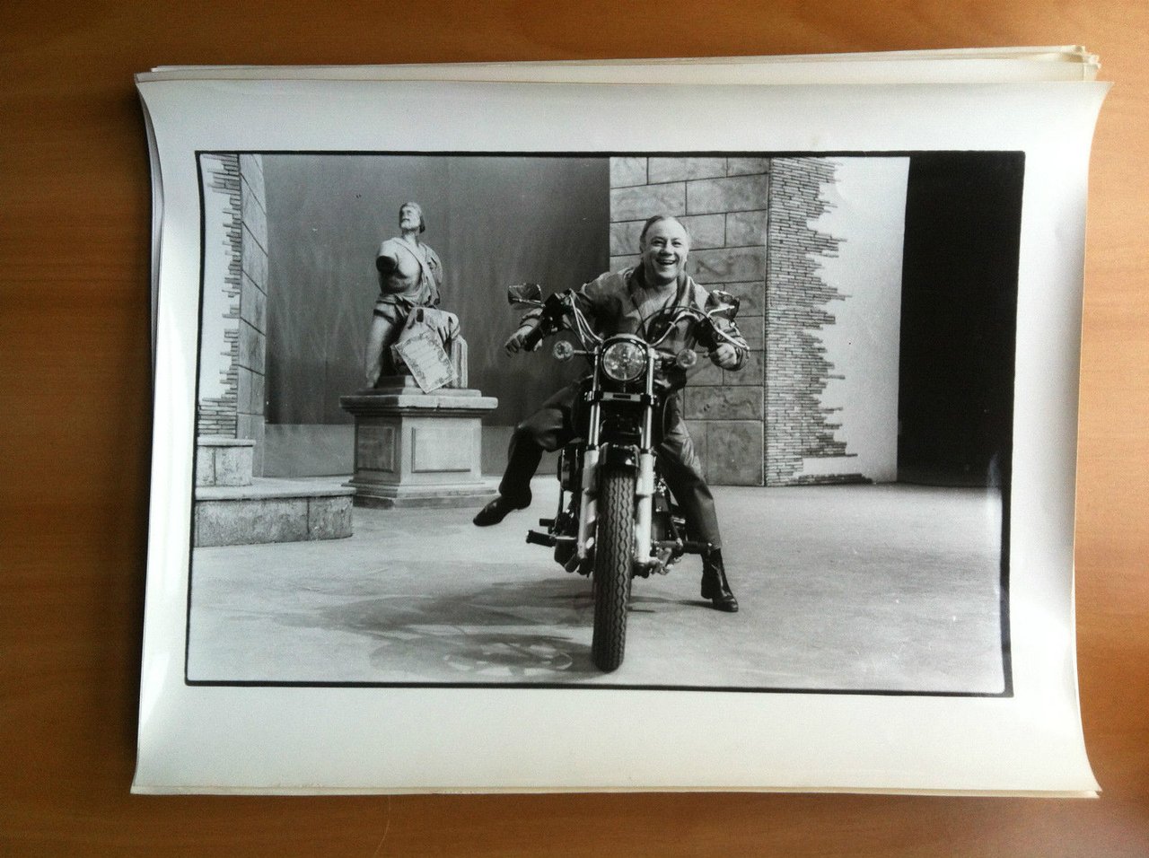 Fotografia originale Claudio Villa su Harley Davidson anni '80 - …