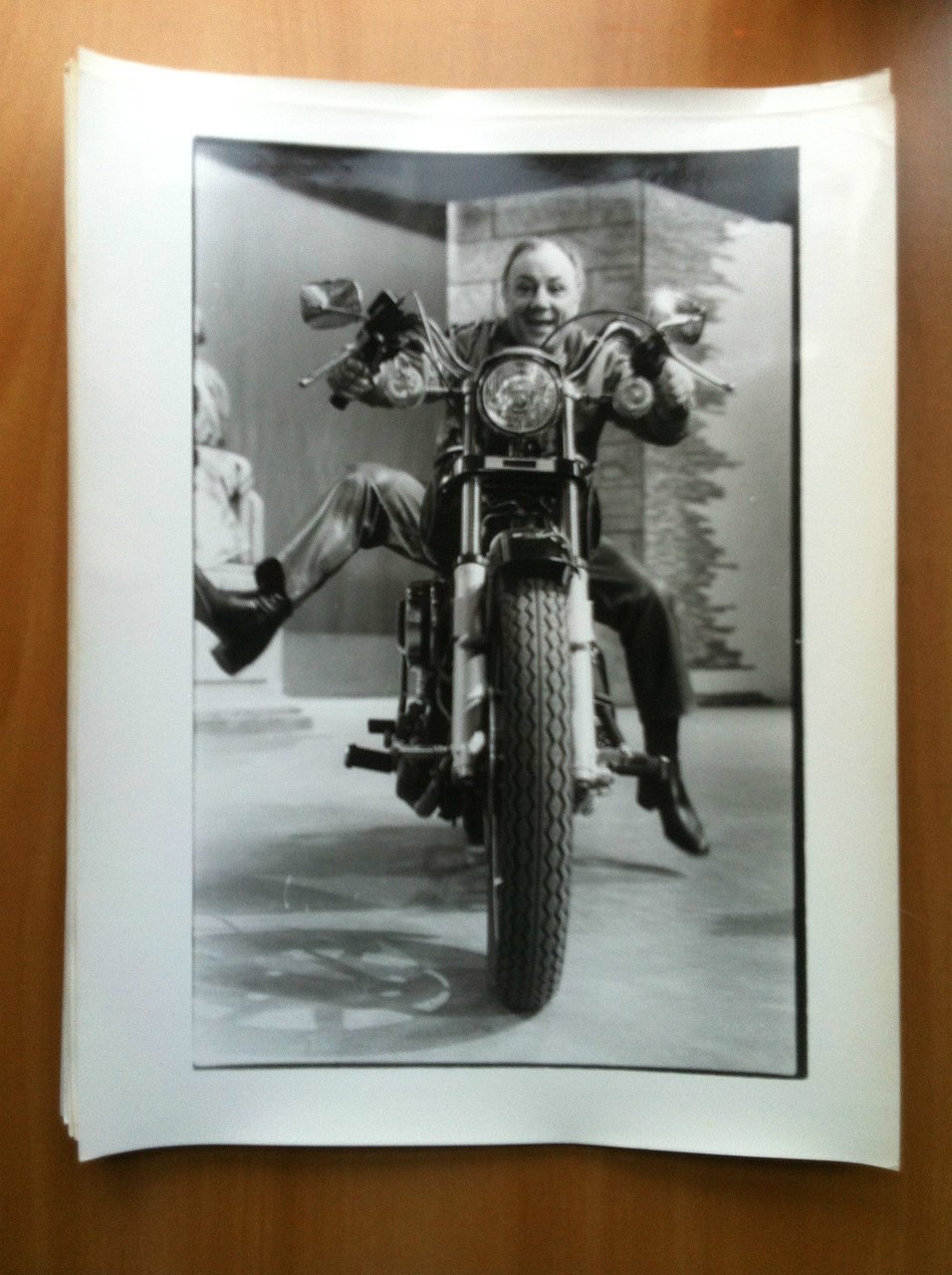 Fotografia originale Claudio Villa su Harley Davidson anni '80 - …