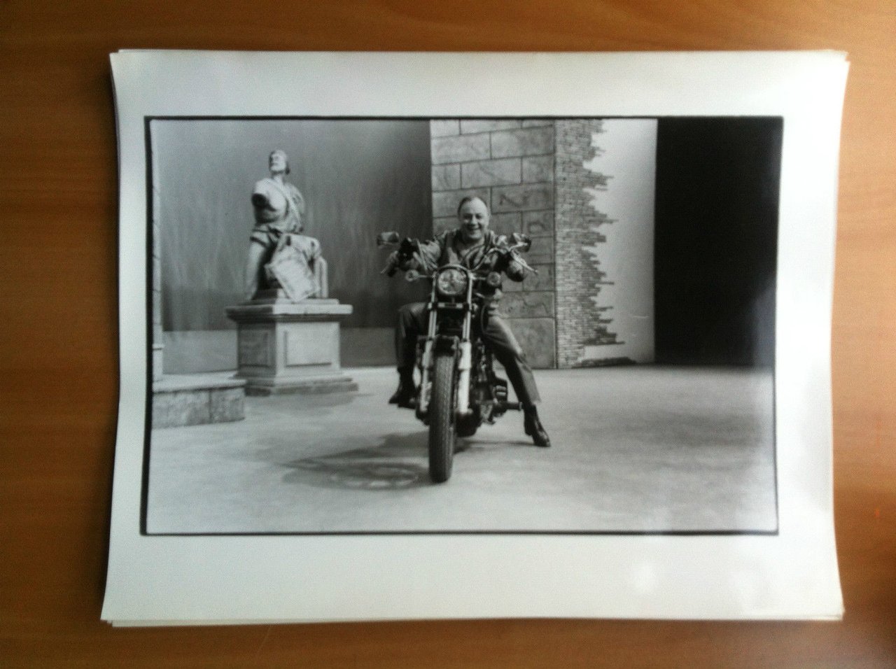 Fotografia originale Claudio Villa su Harley Davidson anni '80 - …