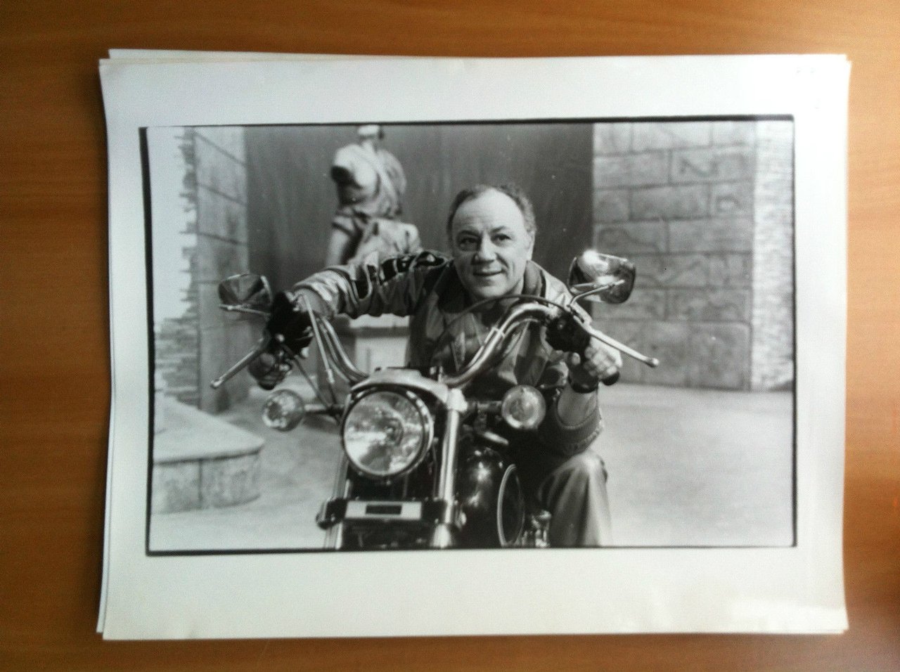 Fotografia originale Claudio Villa su Harley Davidson anni '80 - …