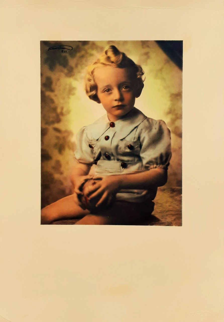 Fotografia originale colorata manualmente autore Dall'Armi Torino 1939