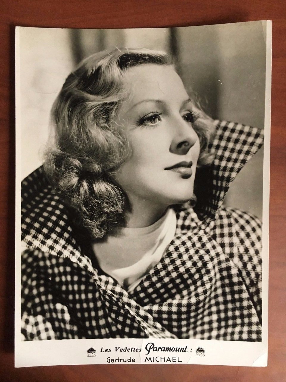 Fotografia originale Gertrude Michael Les Vedettes Paramount - E22987