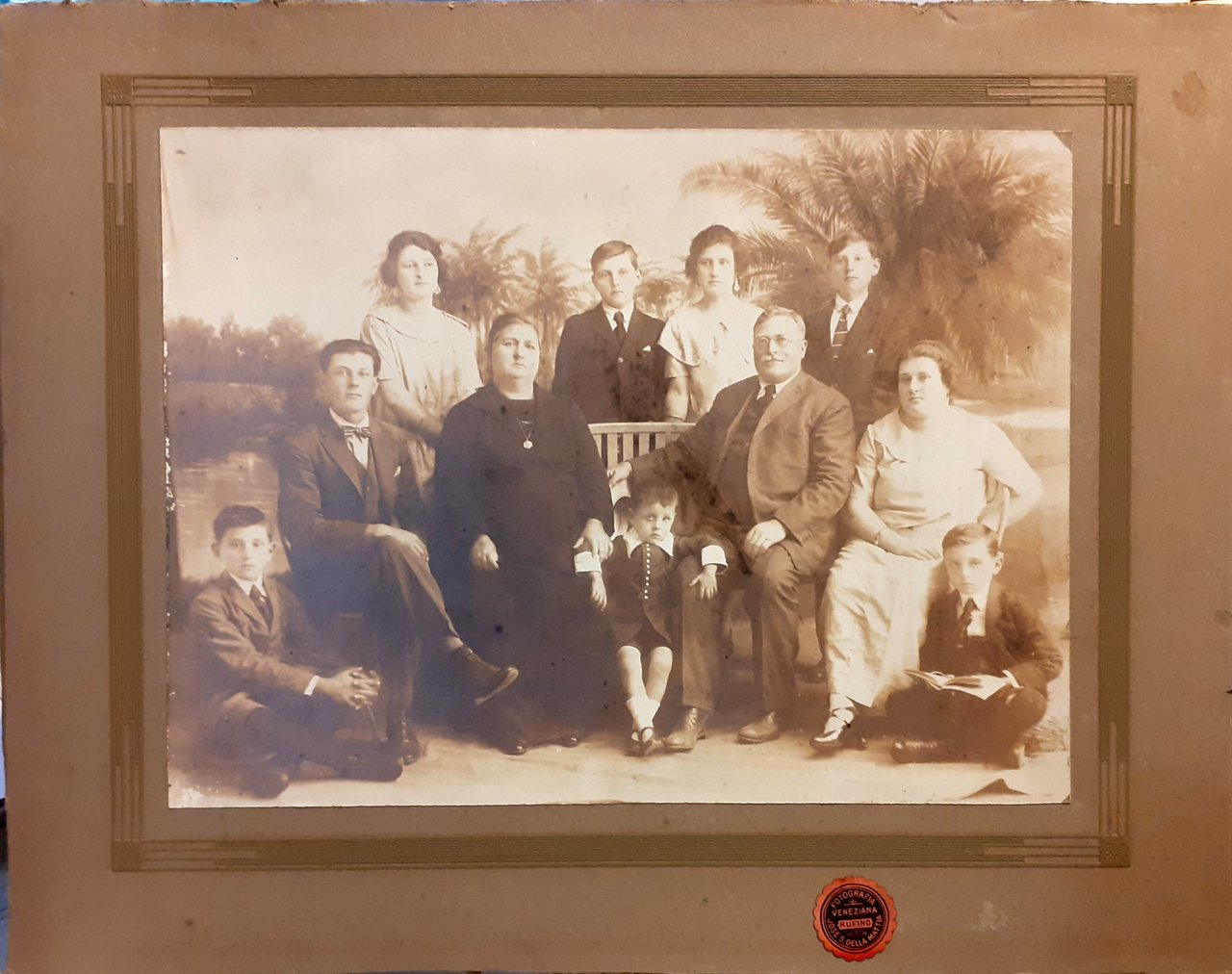 Fotografia originale Gruppo di famiglia Piemontese in Argentina 1924