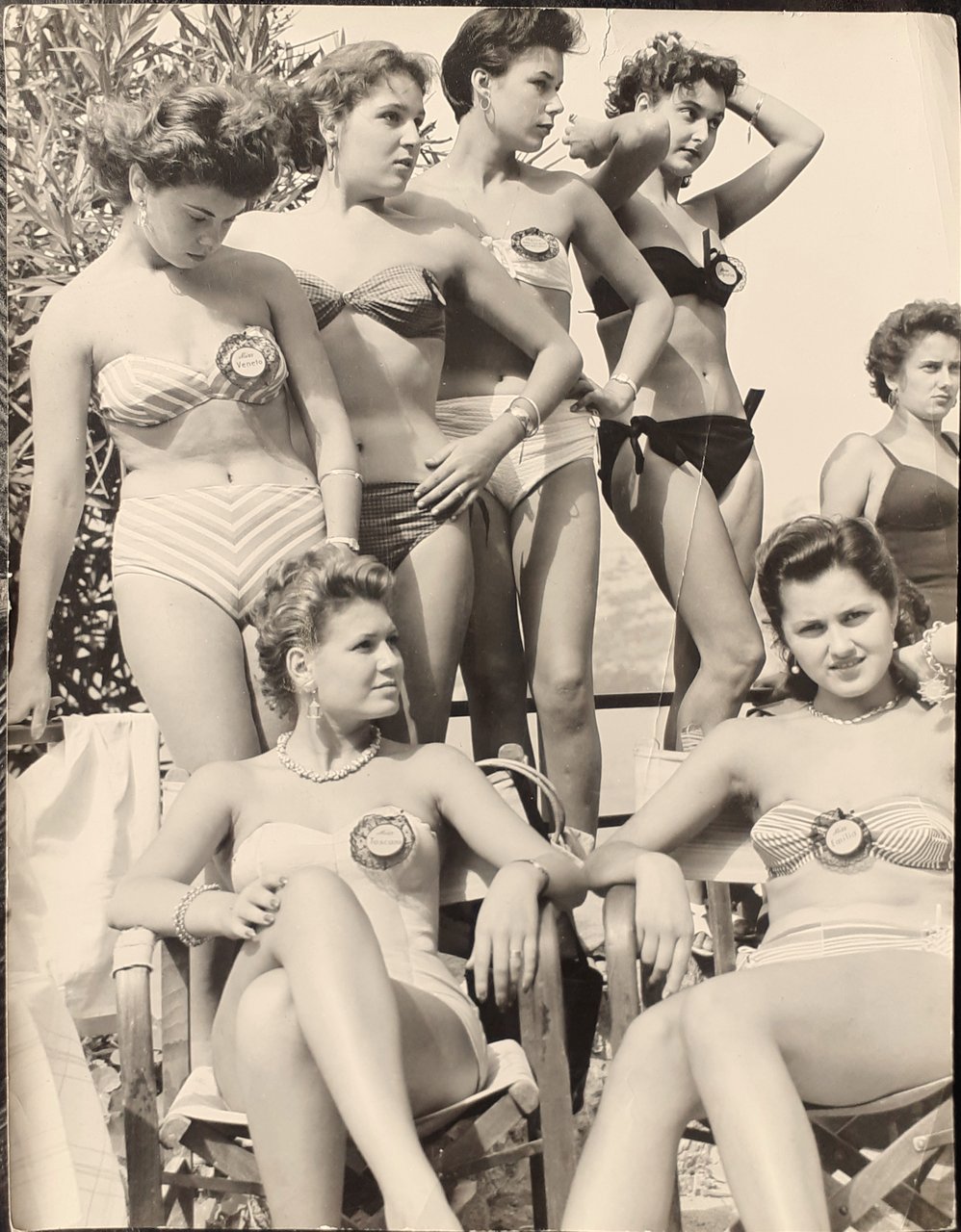 Fotografia originale "La bella Italiana" Riva del Garda 1952