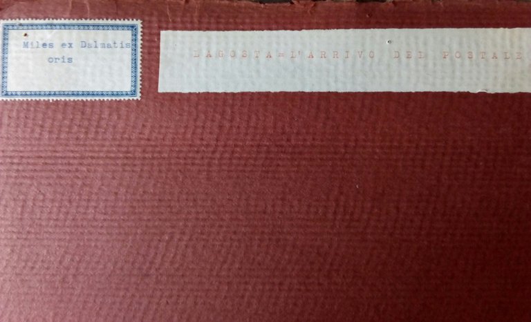 Fotografia originale " Lagosta l'arrivo del postale" anni '20