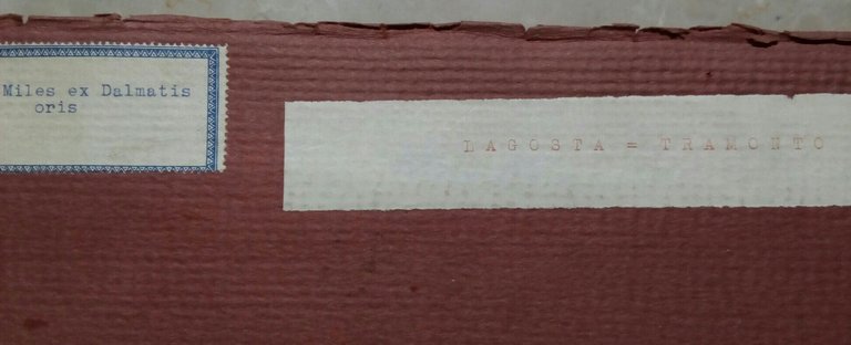 Fotografia originale " Lagosta tramonto" anni '20